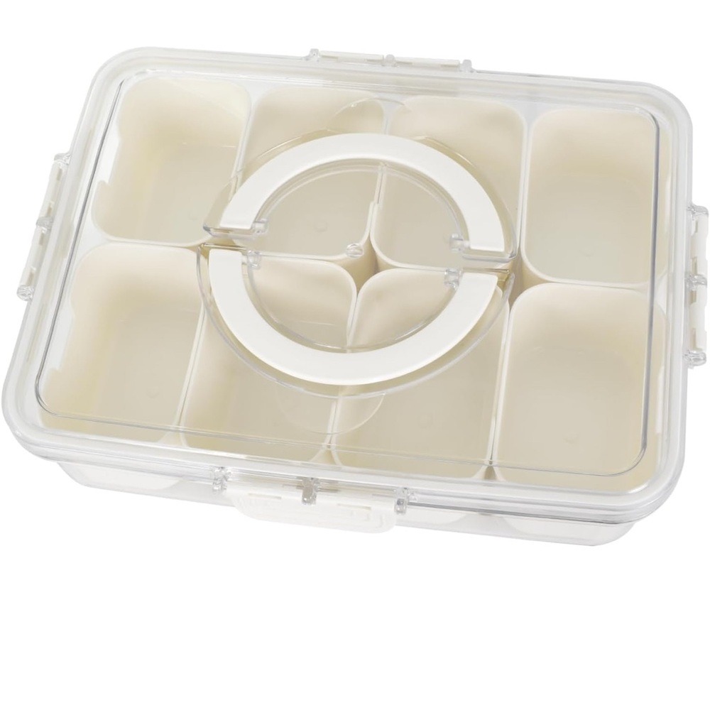 Clear and White Storage Organizer Box NWT - Picture 2 of 6